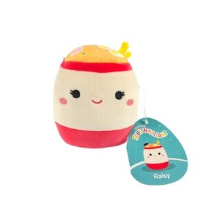 Squishmallows, Raisy The Ramen, Kawaii, Kellytoy Food Plush Toys , 5 inch